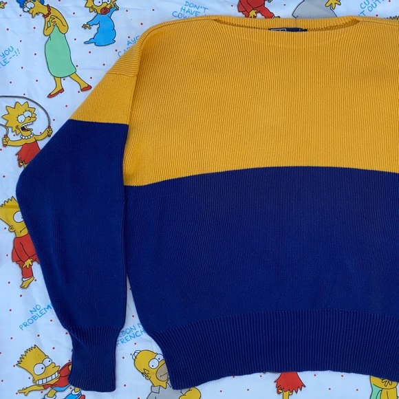 1992 Ralph Lauren Polo Color-blocked Sweater XL - Picture 2 of 15